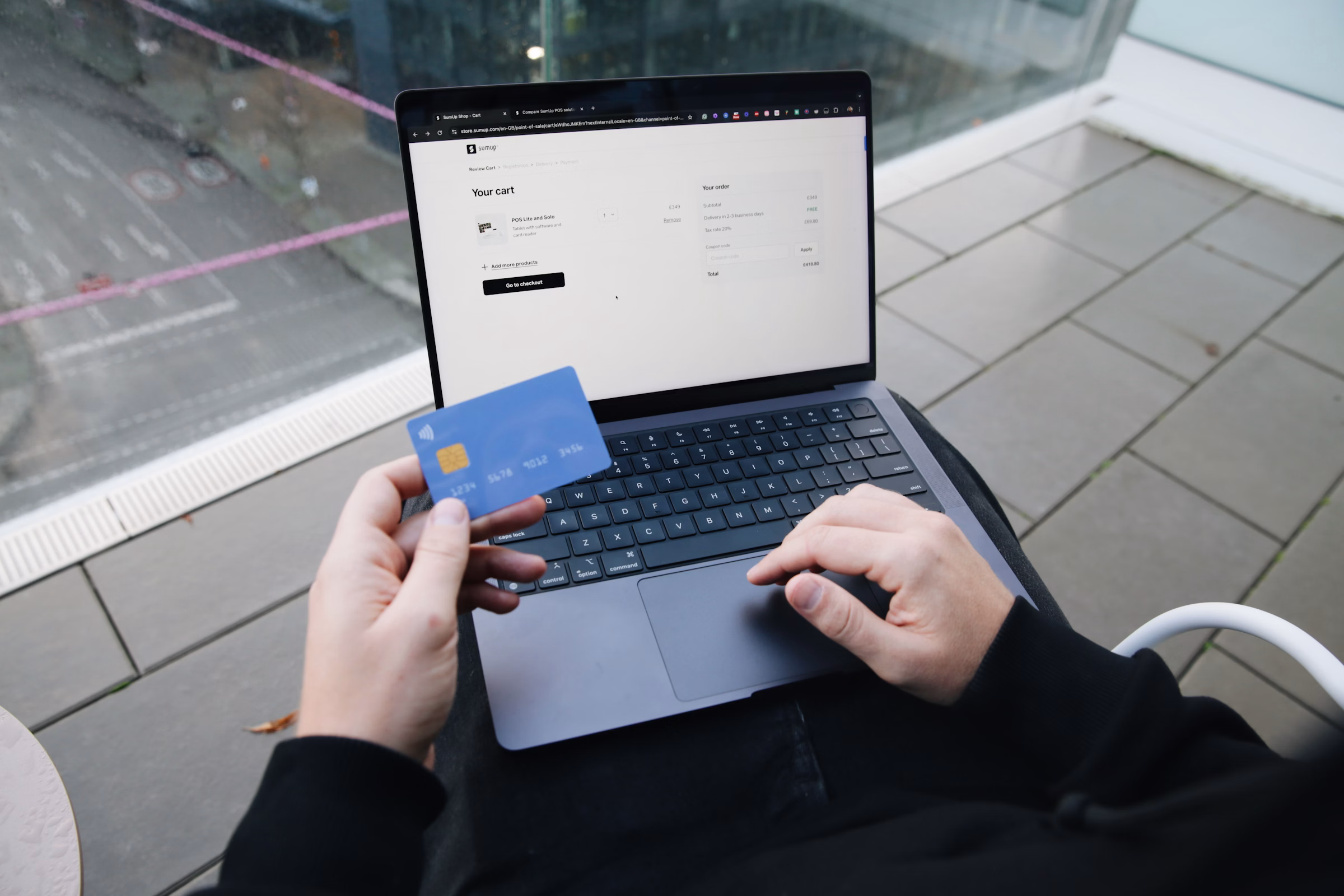 Digital checkout representing eCommerce application development