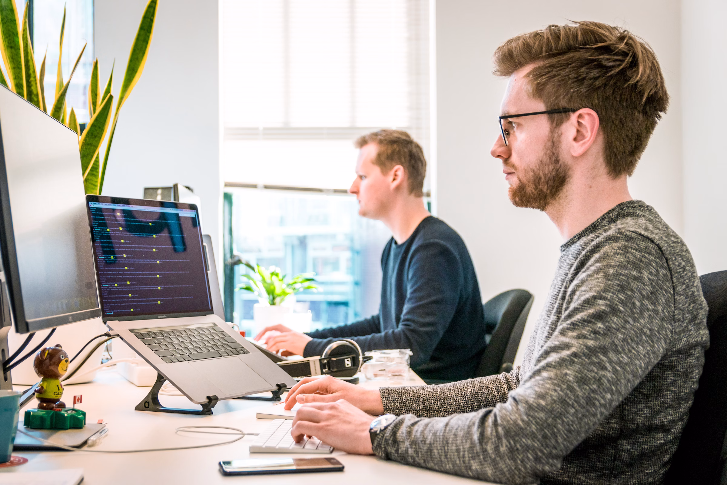 Business team representing enterprise software development