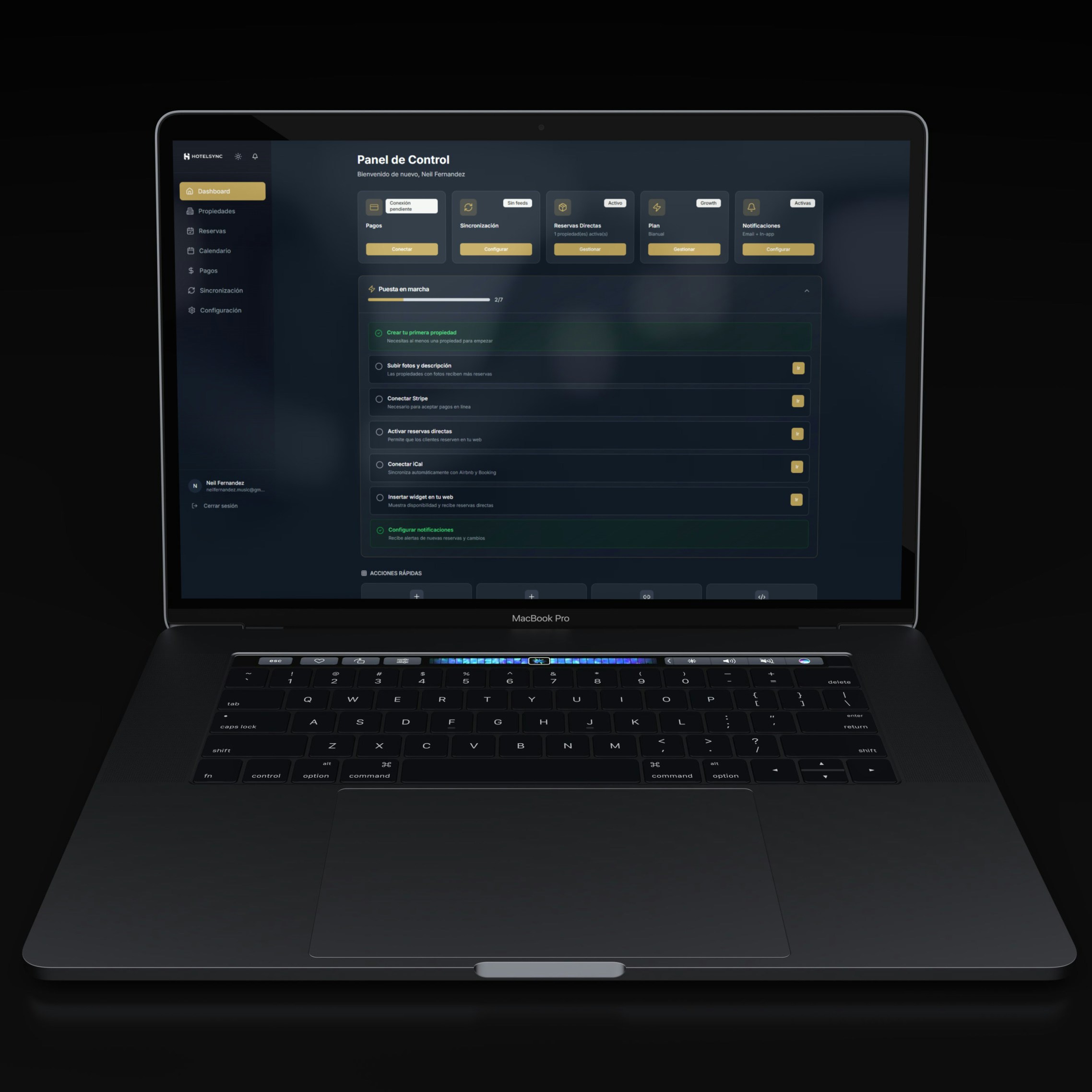 SaaS dashboard representing platform development